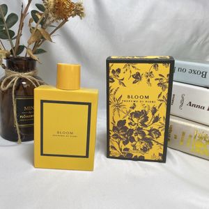Perfume de diseñador para mujeres Fragancia floral amarilla Bloom Propumo di Fiori 100ml buen olor a mucho tiempo dejando fragancia corporal barco rápido