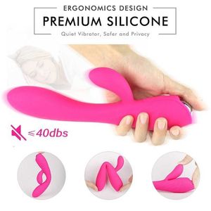 Sex Toy Massager 20rd Vibratore per massaggio vibrante a doppio motore USB Ricaricabile Potente stimolatore giocattolo per adulti femminile