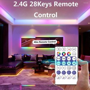 Paski WS2812B DC5V Adresalny piksel RGB LED Pasek Światło Wi -Fi/zdalne magiczne domowe podwójne wyjście Alexa Smart Voice App Control Kit