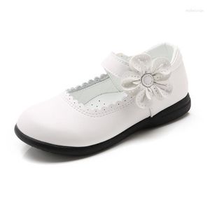 Flat Shoes Red Pink White Black Childrens Girls Leather Princess Kids School Student Dress 4 5 6 7 8 9 10 11 12-15T