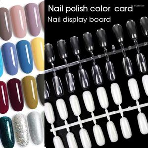 FALSE NAILS 5 PCS 120 Tips Professionella nagelämnen S Gel Polish Display Card Book Color Board Chart Art Salon Manicure Tools Tools