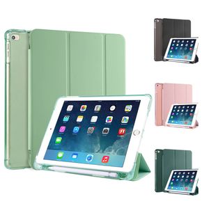 Pennhållare Sleep Wake Up Smart Cover-fodral för iPad 9.7 9th 8th 7th 10th 10.9 2022 Generation Air 2 5 9 Pro 11 mini 6 5 4