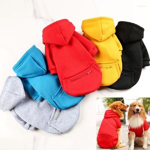 Hundkläder höst vinter stora kläder med blixtlås huvtröja liten stor kappjacka designer husdjur tröja