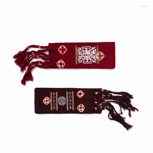 Ethnic Clothing Tibetan Belts For Dress Robe Embroidery Tibet Woolen Waistband Girdle Adult Women Men