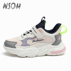 Sneakers NSOH Kids Sneakers Soft Wygodne chłopcy Buty dla dziewcząt Buty amortyzujące Sole Children Buty dla dzieci School Sneakers T220930