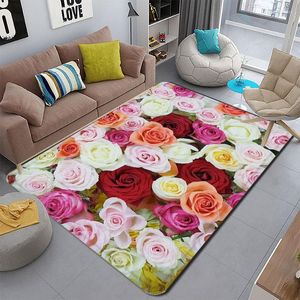 Dywany sprzedające amerykański wiejski pluszowy dywan zagęszczony salon podłoga podłogowa róży róży Kamień bez poślizgu dziecięce mata wspinaczkowa