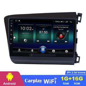 Car dvd Stereo Player Head units 9 Inch Android for HONDA CIVIC 2012 Right Hand Driving with HD Touchscreen Mirror link