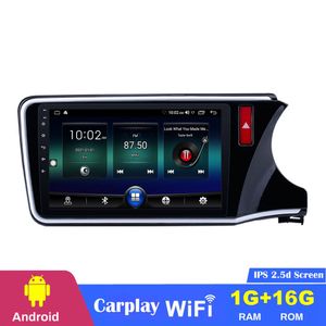 CAR DVD Radio Player 10.1-calowa Nawigacja GPS dla Honda City 2014-2017 Rhd z muzyką 3G WiFi