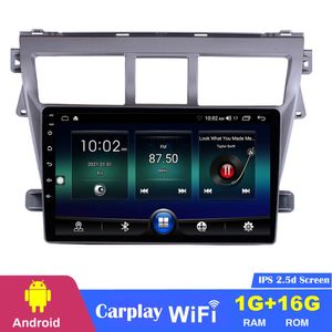 Android 10 HD Car DVD Toyota Vios için Multimedya Player Radyosu 2007-2012 1080P Video WiFi Playstore Ses Telefonu