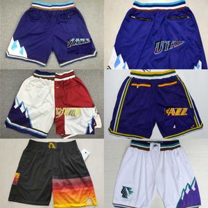 Just Don Classic Stockton Retro Malone Basketball Shorts z kieszonkową popową spant mutspants New City Short Man