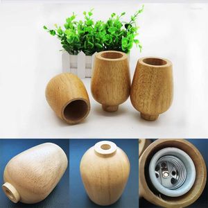 Lamp Holders Wood Base E27 Lighting DIY Pendant Ceiling Table Accessories