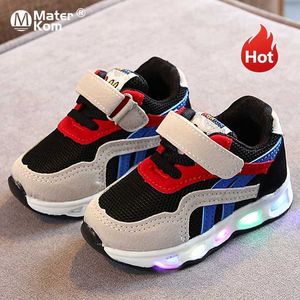 Sample Rozmiar 21-30 Buty LED dla dzieci chłopcy Dziewczyny oświetlone dla dziecka dziecko z świetlistą podeszwą T220930