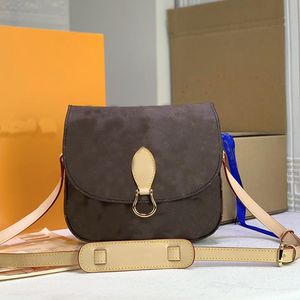 2022 Messenger Bag Damen Handtasche Geldbörse Alte Blumen Satteltaschen Klassischer Brief Verstellbarer Umhängetasche Schultergurt Flip Magnetklappe Pochette