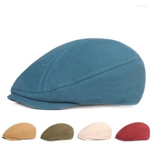 Berets Peaky Blinders Men Beret Women Vintage Flat Ivy Sboy Caps For Dad Ladies Hat Spring Autumn French Style Elegant