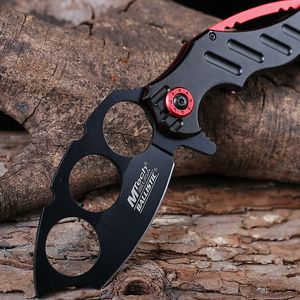 屋外折りたたみナイフ高硬度多機能ポケットKarambit Knife Alloy Handle Cutter for Survival Camping TacticalEDCツール