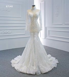 Meerjungfrau Brautkleid Brautkleid Luxuskristallkleid SM67140