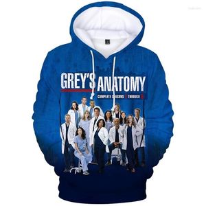 Damen Hoodies Fashion Cosplay Grey's Anatomy 3D Printed Sweatshirts Jungen/Mädchen Sweatshirt Erwachsener Kinder Casual Pullovers Tops