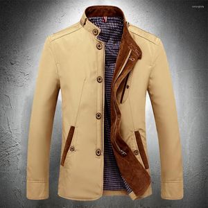 Erkek ceketler erkek blazer rahat bahar ve sonbahar iş ceketi standı yaka dış giyim erkek moda giyim elbisesi ceket polyester 2022