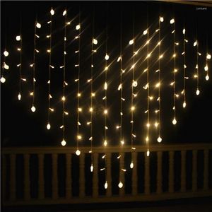 Cuerdas 2m 1,5 m 128 Led corazón cadena luz Navidad luces boda fiesta linterna Hada San Valentín decoración Eu/us enchufe