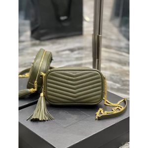 TOP 7A LOU Mini Camera Bag 585040 Matelasse w skórzanej skórze Castin Y-Quild Woman Crossbody Work Lady Torba na ramię zostaną wysyłane z pudełkiem i koszulami rozrywkowymi