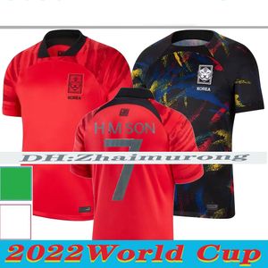 2022 World Cup SOUth KORea soccer jerseys home RED away H M SON HWANG KIM JEONG SUNG LEE KWON 2023 MAILLOTS FOOTBALL SHIRTS 22 23 national team adult Kids top thailand