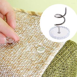 Clothing Storage 100Pcs Transparent Bed Sheet Clip Fixer Twist Nail Sofa Cushion Blanket Cover Gripper Holder Attachment Non-Slip For Home