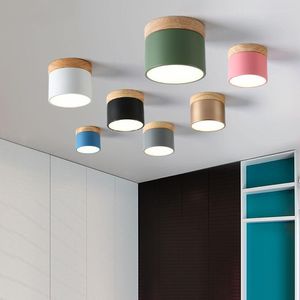 Pendant Lamps LED Ceiling Lights Surface Installation For Indoor Corridor Foyer Aisle Living Room Balcony Nordic Cylindrical Lamp White Pink