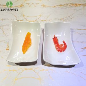 Lregular Dinner Plates Hotel Restaurant Cinnerware White Soup Dinsh A5 Melamine Throw Resistant Table Seary