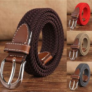 Belts Leather Hippo Stretch Belt Men Mens Woven 1 3 8 For Golf Casual Pants Shirts Jeans Large Buckles