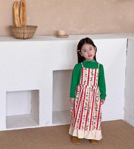 Girl Dresses Maxi Long Girls Girl Cine Autumn Spring Kids Sunspessing Bash Dress Stamp Abito per bambini Abbigliamento 2023 2023