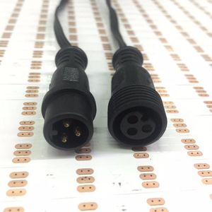 Strings Square Type DC5V ADDEREBLE 12mm WS2811 LED Smart Pixel Node RGB Full Color; RGB 20Awg All Black Wire IP68; med 13,5 mm Pigtail