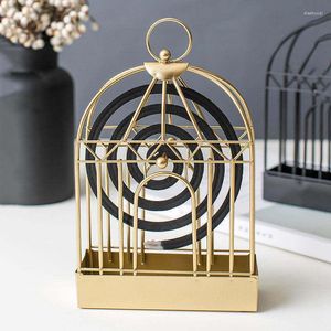 Candle Holders Creative Birdcage Mosquito-repellent Incense Frame Home Hanging Nordic Wrought Iron