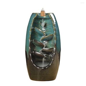 Lampy zapachowe River River Handicraft Handele Holder Ceramic Backflow Waterfall Dym Burner Burner