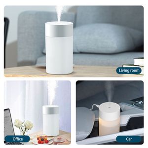 260ml USB Ultrasonik Hava Nemlendirici LED LAMP MINI Esansiyel Yağ Difüzör Araç Arıcı Aroma Anion Mist Maker Romantik Işık JY