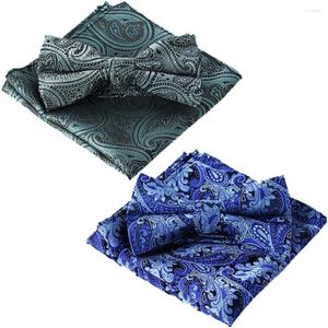 Bow Ties Męskie i Pocket Square Cravat Praktyczny krawat dla męskich sukienki ślubnej Gravata Party Business T-shirt Mężczyźni
