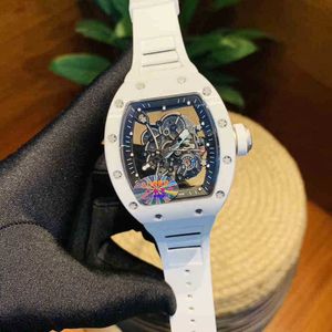 Watches Wristwatch Luxury Richa Milles Designer RM055 MEN MENMATIONAL AUTOMATION WATCH جميع السيراميك الأبيض المخصصة للأزياء 31