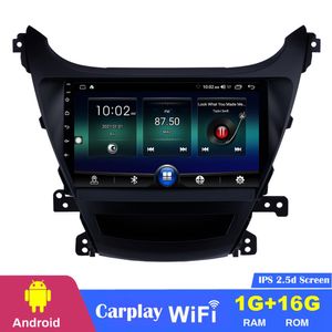 Android 10 Car DVD Radio Stereo GPS Player для Hyundai Elantra 2014-2016 Поддержка поддержания головного блока заднего вида управление рулем камеры 9 дюйм