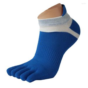 Men's Socks 1 Pair Men's Mesh Meias Sports Running Five Finger Toe Breathable Solid Color Fashion Casual Sport