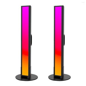 Lampade da tavolo Smart LED Light Bar W/142 effetti dinamici e 18 modalità musicali Ambiance Blacklight 16 milioni di colori TV Ambient APP