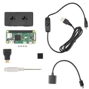 Moderbrädor för Raspberry Pi Zero W Kit Case Adapter med kylflänsen 20Pin GPIO -rubrik OTG -kabelskruvmejsel