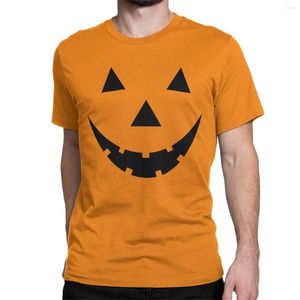 Męskie koszulki na Halloween dynia twarz T-shirty mężczyźni kobiety horror duch swobodny czysta bawełniana koszulka koszulka krótkie rękawy plus size ubrania
