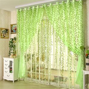 Cortina 2022 linda cortina de tule estampada de flor de poliéster de camada dupla para o quarto de casa por atacado