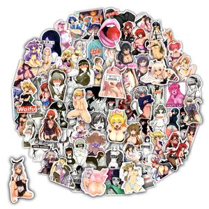 100 Stück Sexy Anime Girl Aufkleber für Erwachsene Laptop, wasserfester Vinyl-Aufkleber für Wasserflasche