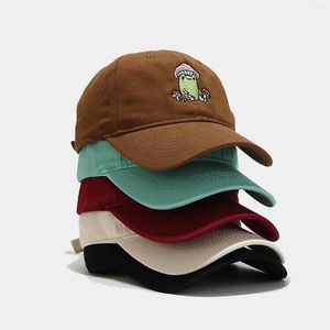 Visors Women Casual Cute Cartoon Frog Mushroom Embroidered Baseball Cap Peaked Wrap Clothing Umbrella Holder For Car