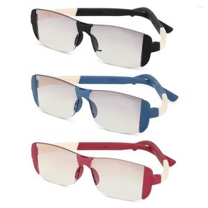 Okulary przeciwsłoneczne Vintage Bezramowe okulary do czytania Kobiety Mężczyźni Diamond Cut Edge Fashion Anti-Blue Light