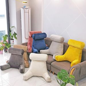 Chair Covers Reading Pillow With Armrest Detachable Back Support Cushion Bed Plush Big Backrest Rest Removable Neck Home Decor