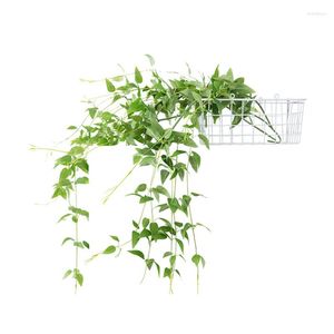 Decorative Flowers Wholesale 50 Pcs/Bulk Wall Vine Rattan Green Leaves Flower Arrangement Accessories Wedding Party Event Decoration