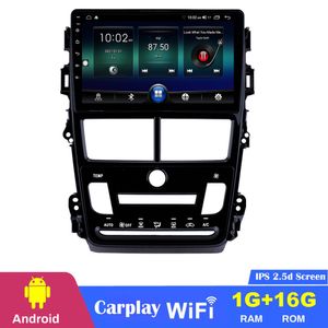 Android Car DVD Player Auto Radio Multimedia f￶r Toyota VIOS-2018 Air Conditioner med USB WiFi Support SWC