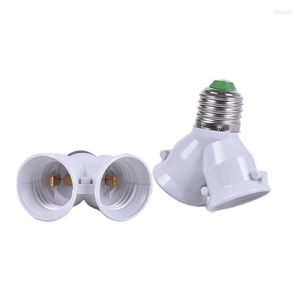 Uchwyty lampy 1PCS E27 do podwójnego przetwornika do gniazda konwersji Basea żarówki