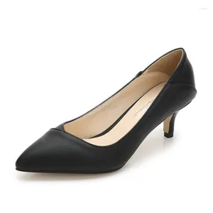 Отсуть обувь 5 см высотой высокий каблук с тонкой заостренной ногой большой размер Lady Shoe Two Wear Method All Match Trend Fashion Woman Office Work